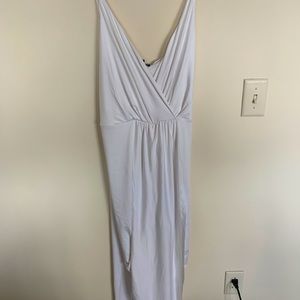 White Grecian Flow Dress